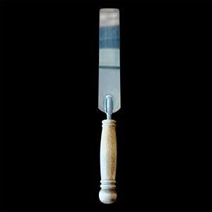 Vintage EKCO Cake Frosting/Icing Stainless Steel Spatula 11.5” Wood Handle USA
